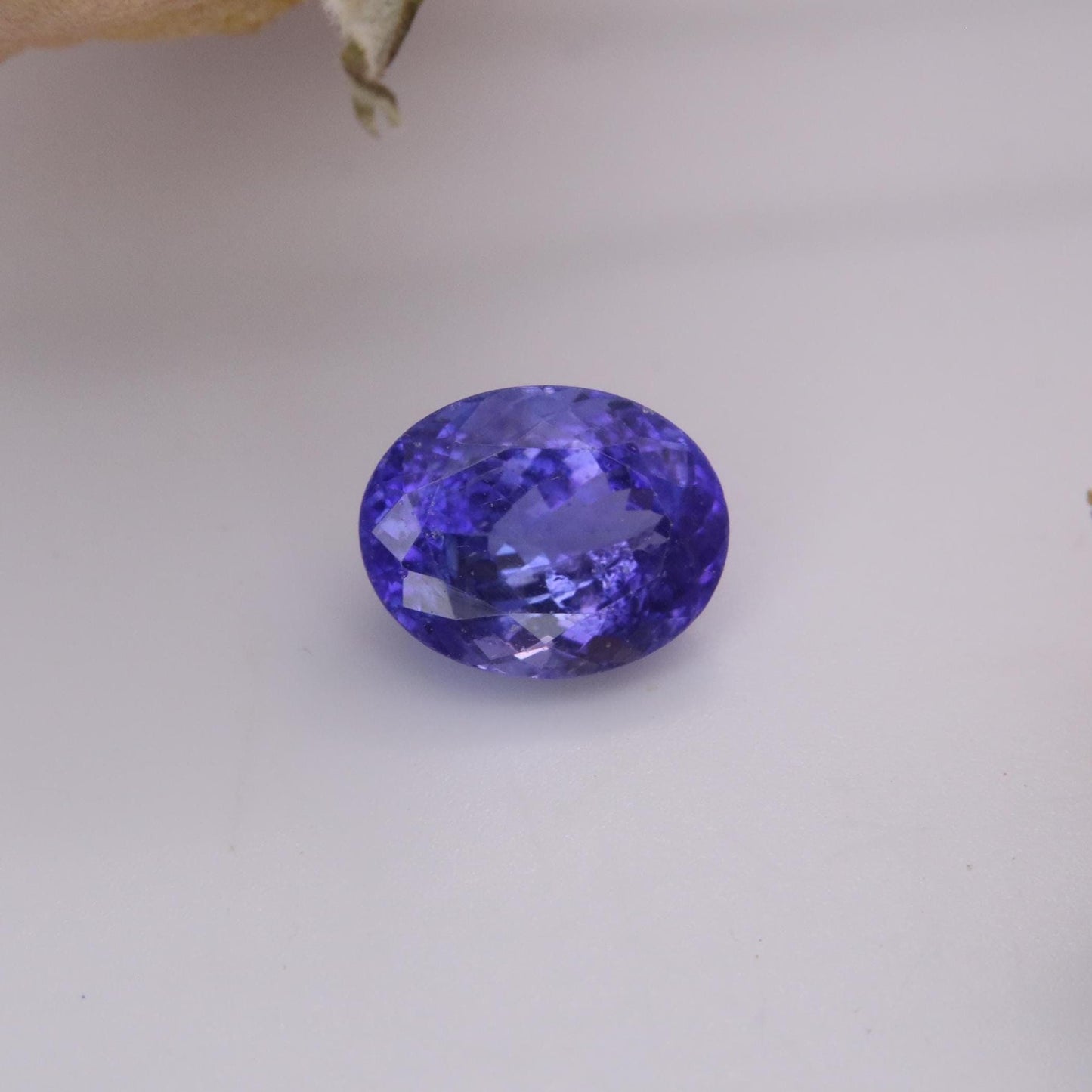 10x8mm Violet Blue Tanzanite 3.36 carat Oval Cut, Faceted Loose Gemstone