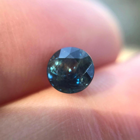 Natural 5.8mm Blue Sapphire 1.21 Carats Round Corundum Deep Blue Gem Faceted Loose Round cut Gemstone