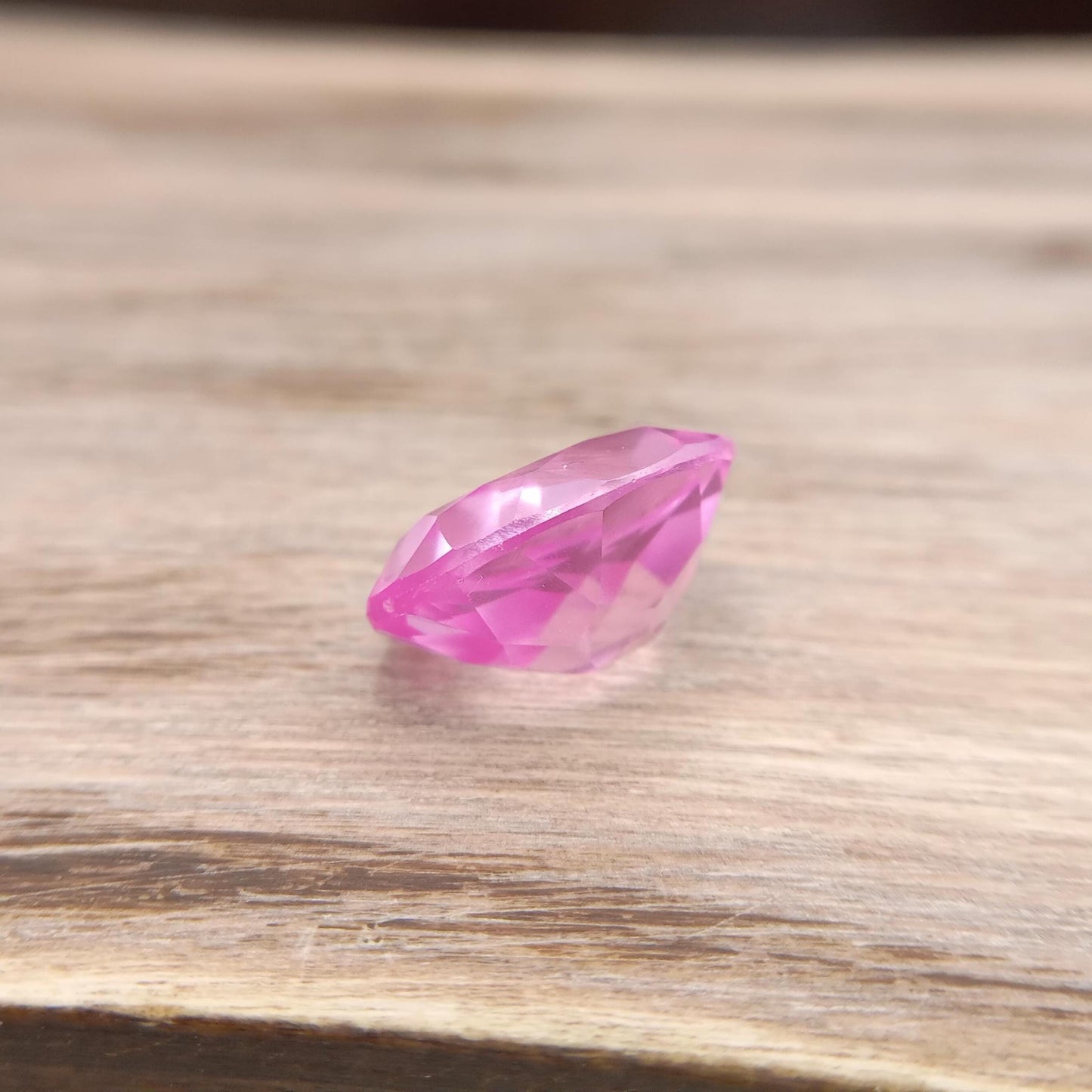 14x12mm Pink Lab Created Sapphire 10.27Ct, Oval Cut Loose Faceted Gemstone, Synthetic, Man-Made Corundum, Light Pink Gem