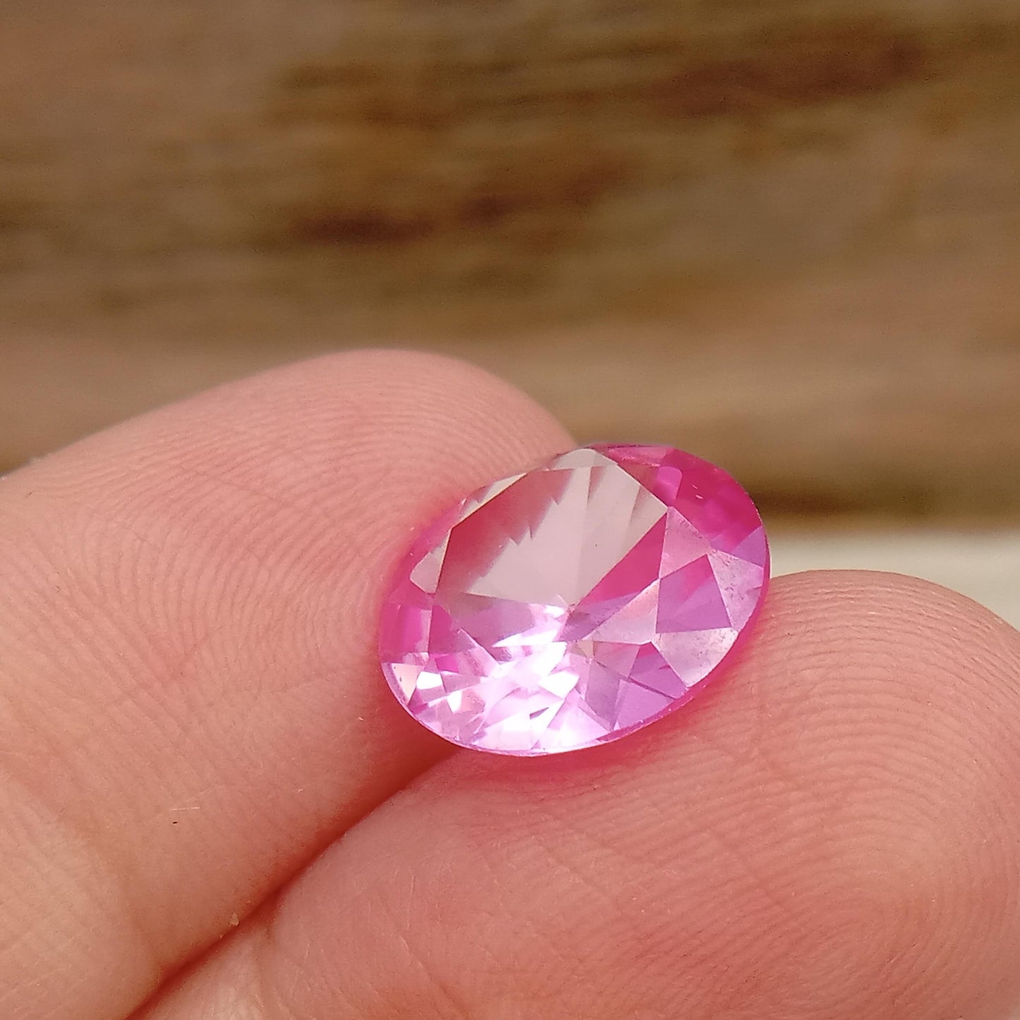 12mm 5.89 cts Synthetic Pink Sapphire Round Cut Gemstones Loose Unmounted Man Made Lab Grown Corundum Carats 12 millimeters
