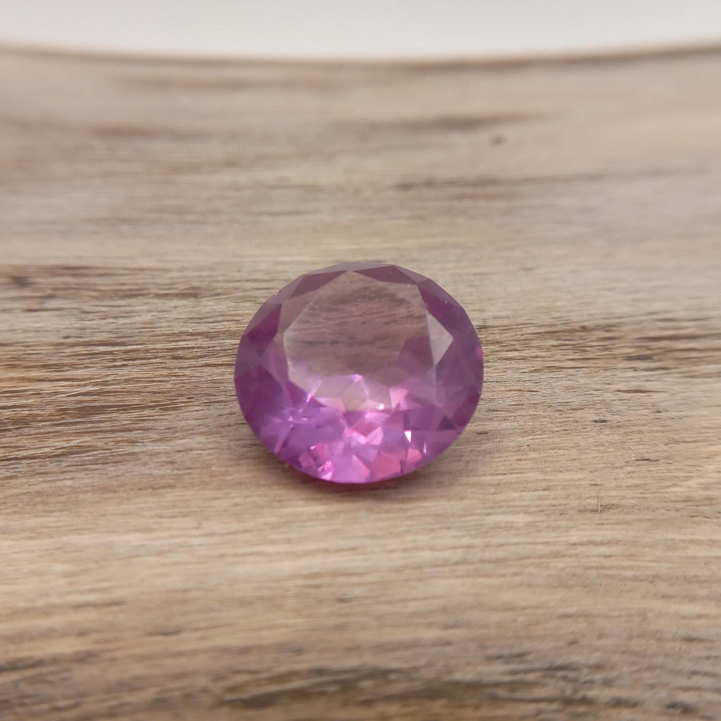 16.65 Ct Lab Created Purple Sapphire 16.4mm Round Cut, Lab Gemstone