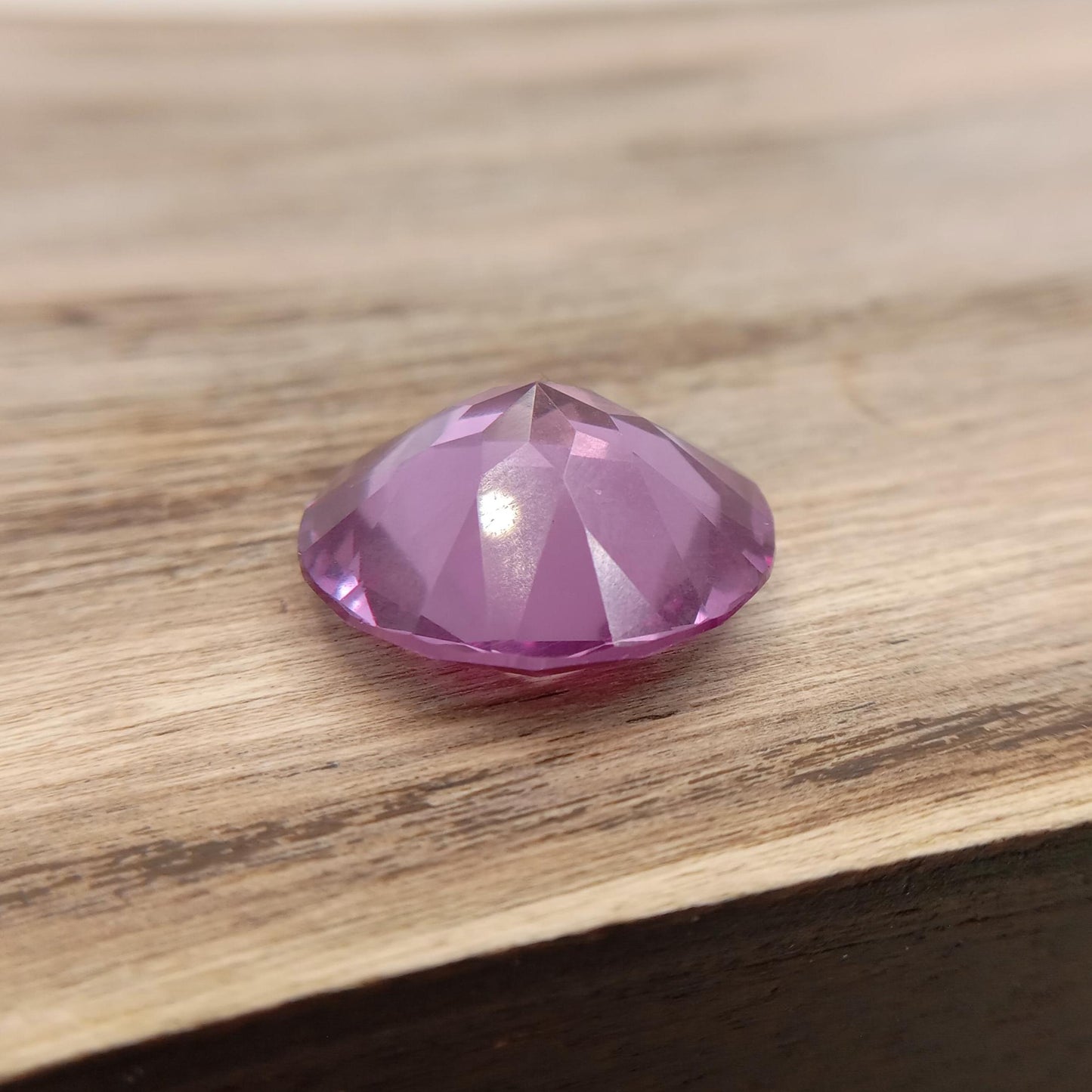 16.65 Ct Lab Created Purple Sapphire 16.4mm Round Cut, Lab Gemstone
