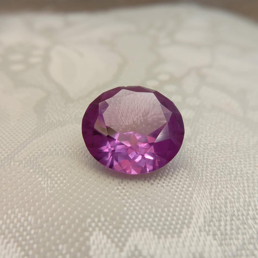 16.65 Ct Lab Created Purple Sapphire 16.4mm  Round Cut, Lab Gemstone