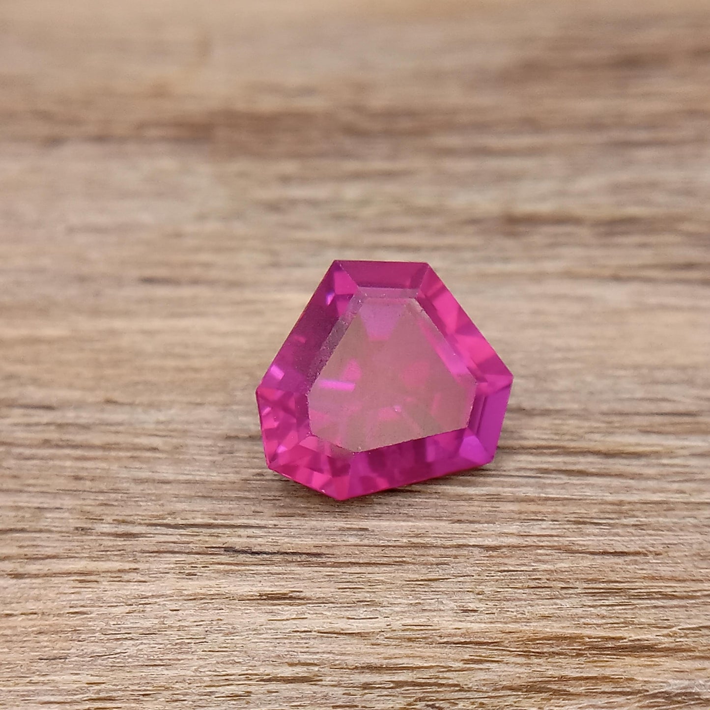 Lab Created Pink Sapphire Fancy Cut 4.34 Carat 10x10mm Unmounted Gem Loose Gemstone Synthetic Man Made US Seller 10 millimeter