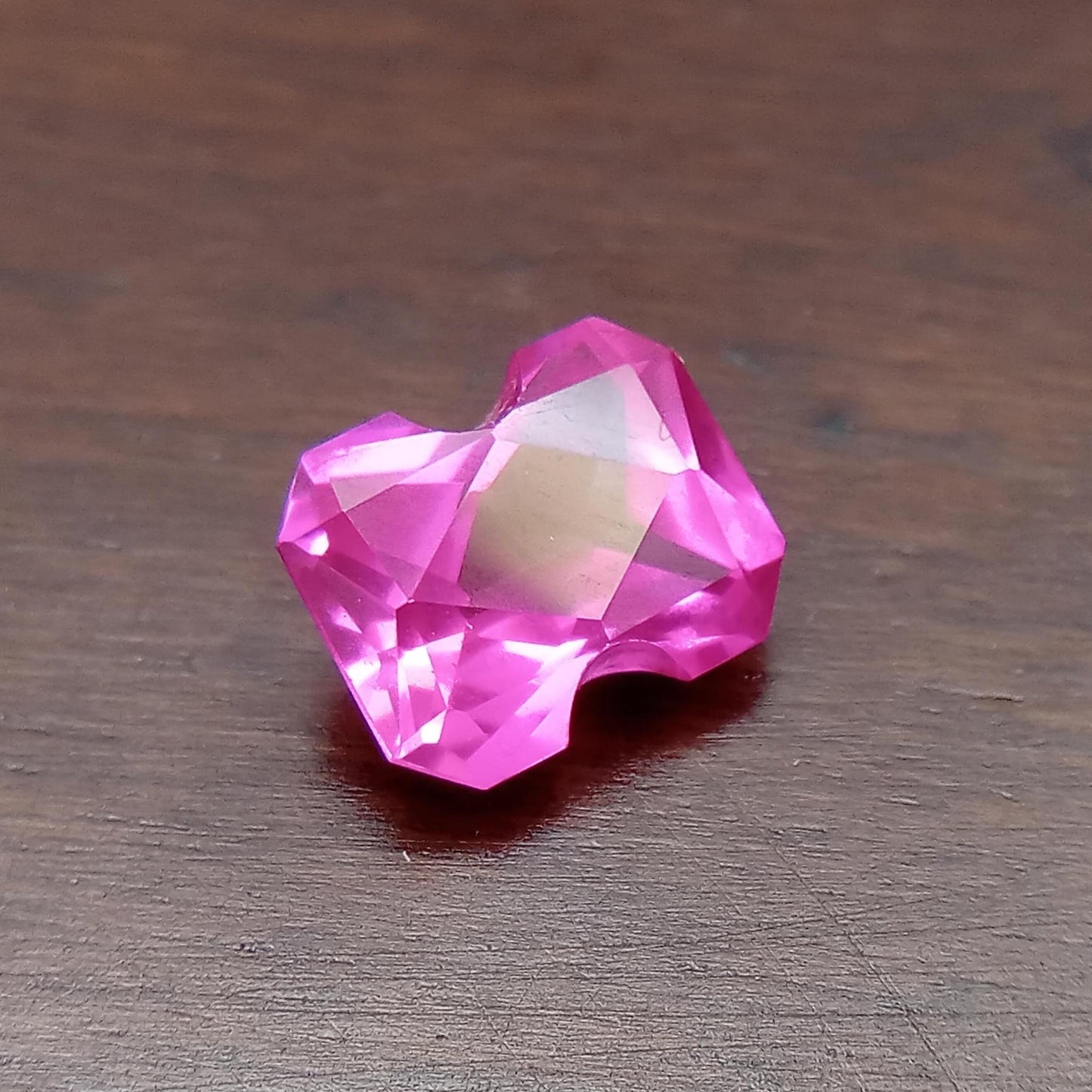 Lab Created Pink Sapphire Fancy Cut 4.07 Carat 10.1x8.2mm Unmounted Gem Loose Gemstone Synthetic Man Made 10x8mm modified rectangle