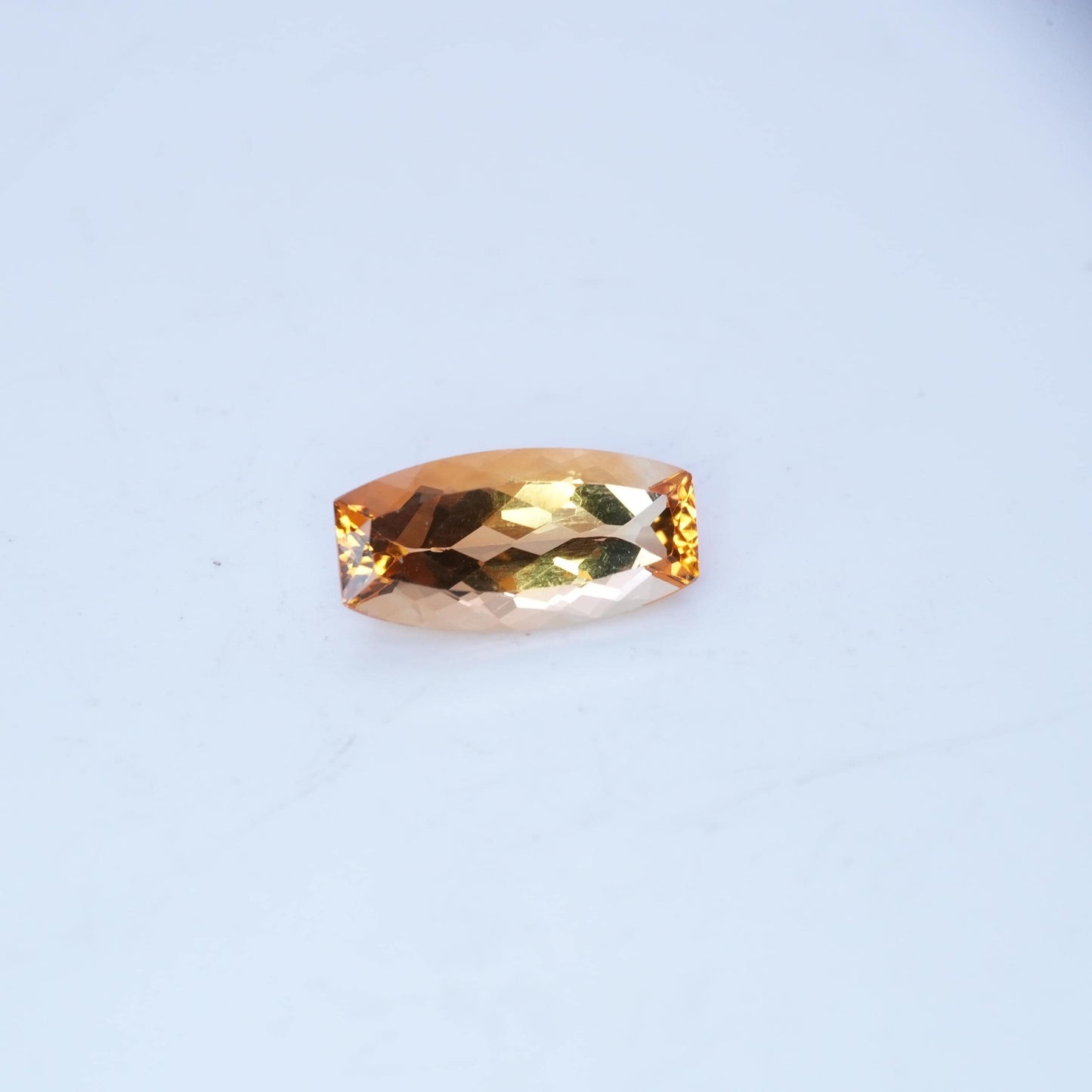 3 carat Imperial Topaz 14x7mm Cushion Cut