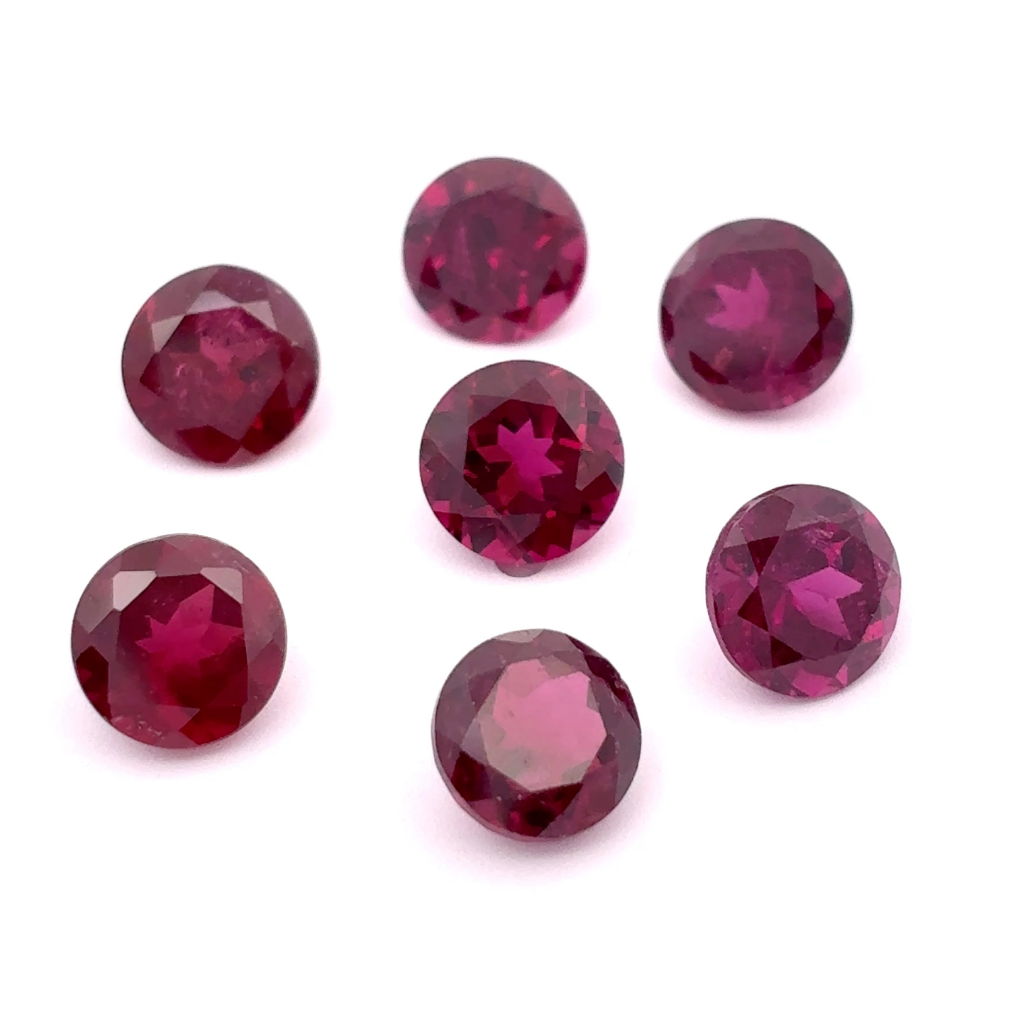 ONE 6mm Purple Garnet Round Cut, Faceted Loose Rhodolite Garnet