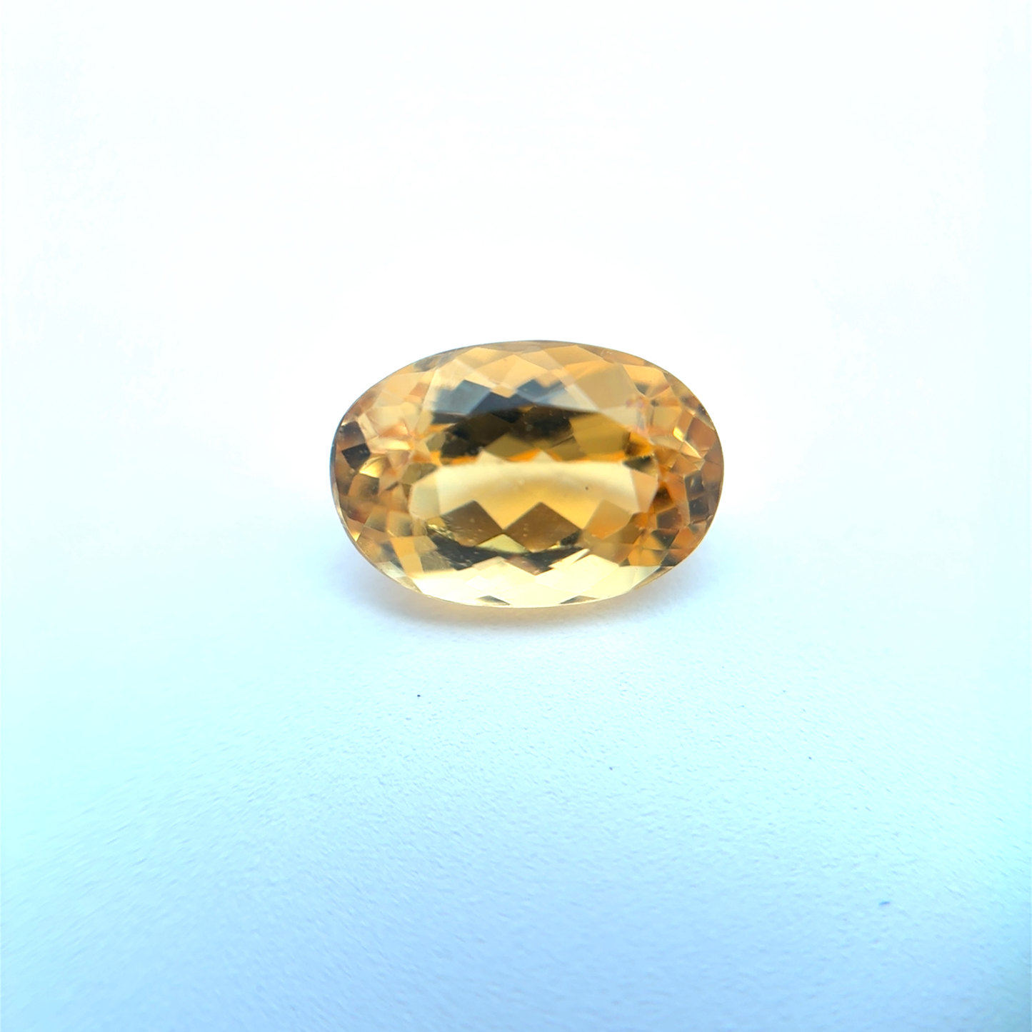 1.7 carat Imperial Topaz 8.4x5.8mm Oval Cut, Golden Yellow Topaz