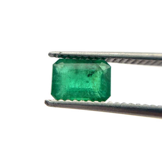 7x5mm Natural Green Emerald, 1 Carat Emerald-Cut
