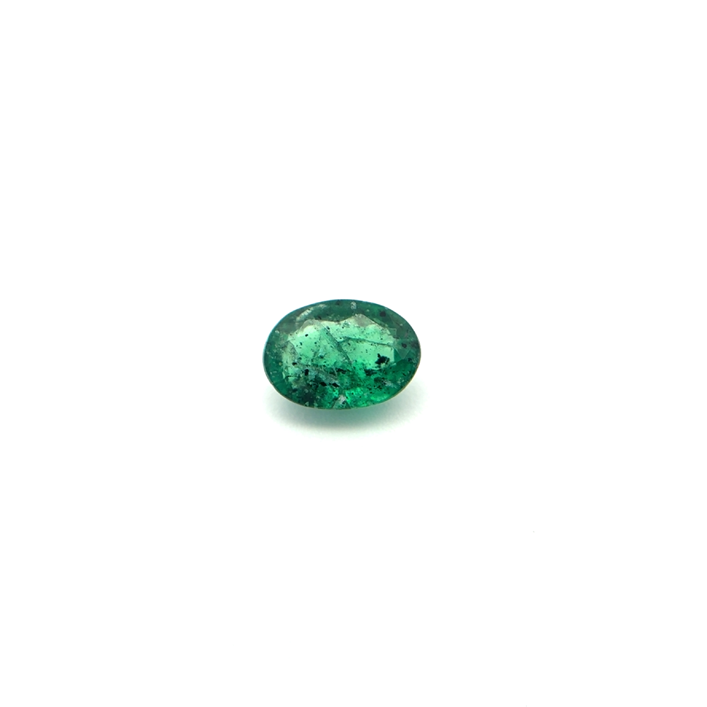 6x4mm Oval cut Natural Green Emerald, 0.49 carat Loose Gemstone
