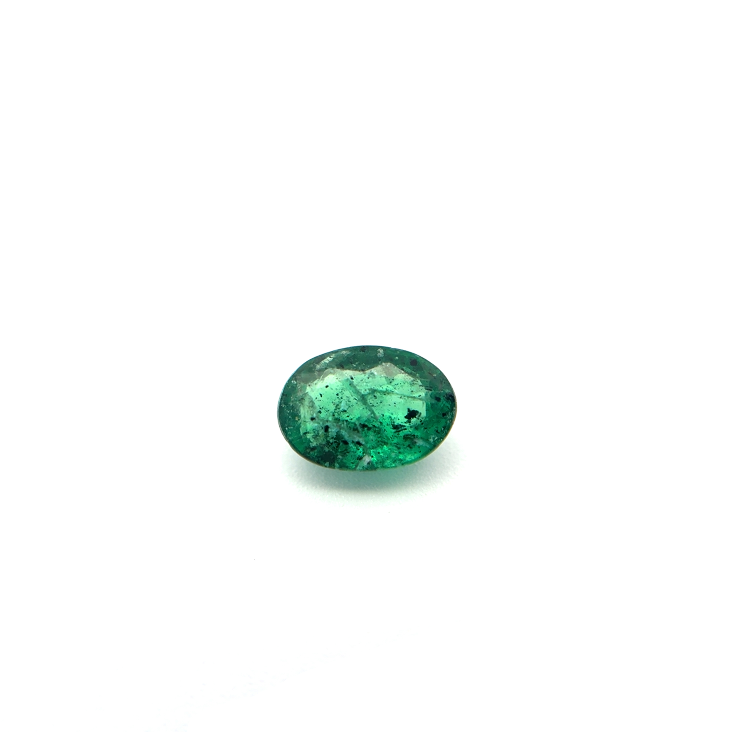 6x4mm Oval cut Natural Green Emerald, 0.49 carat Loose Gemstone