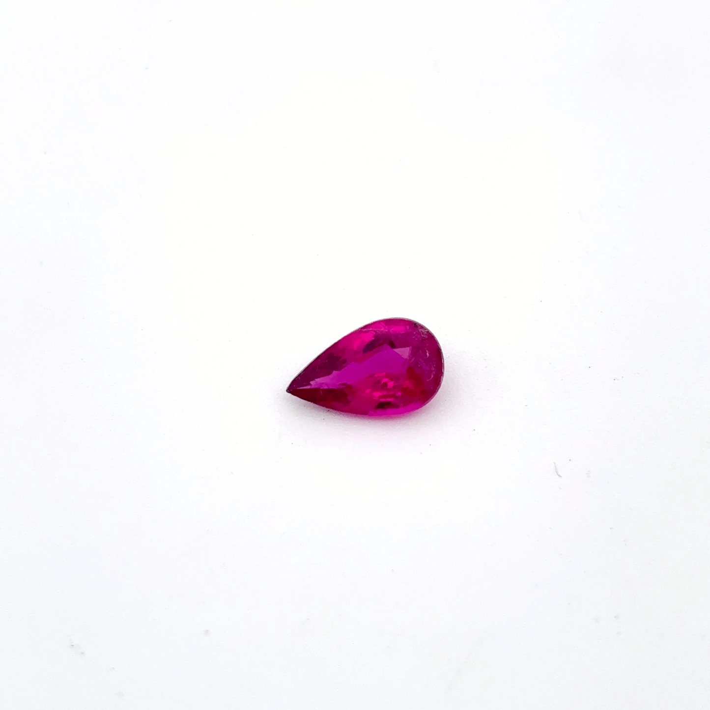 0.63ct Hot Pink Tourmaline, 7.8x4.7mm Pear cut Natural Loose Gemstone