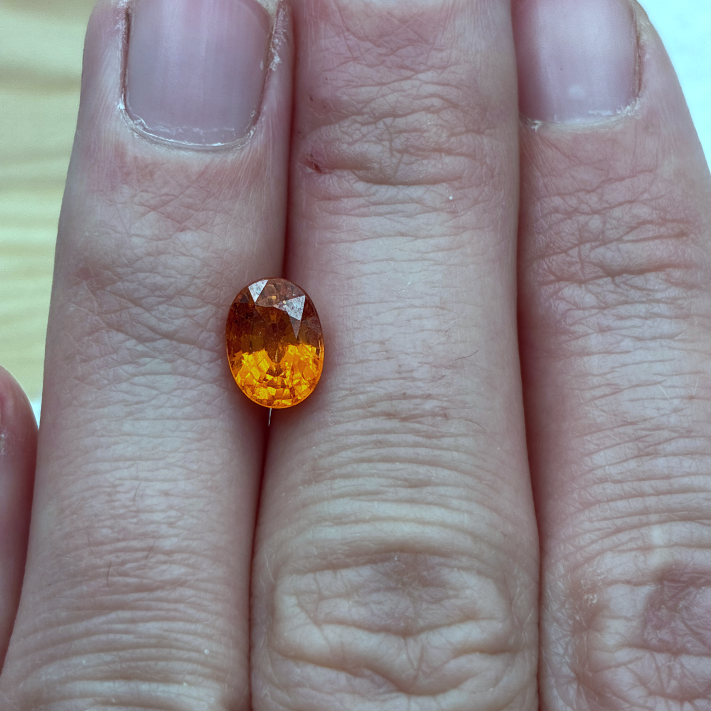 8x6mm Oval Cut Orange Spessartite Garnet, 1.84ct