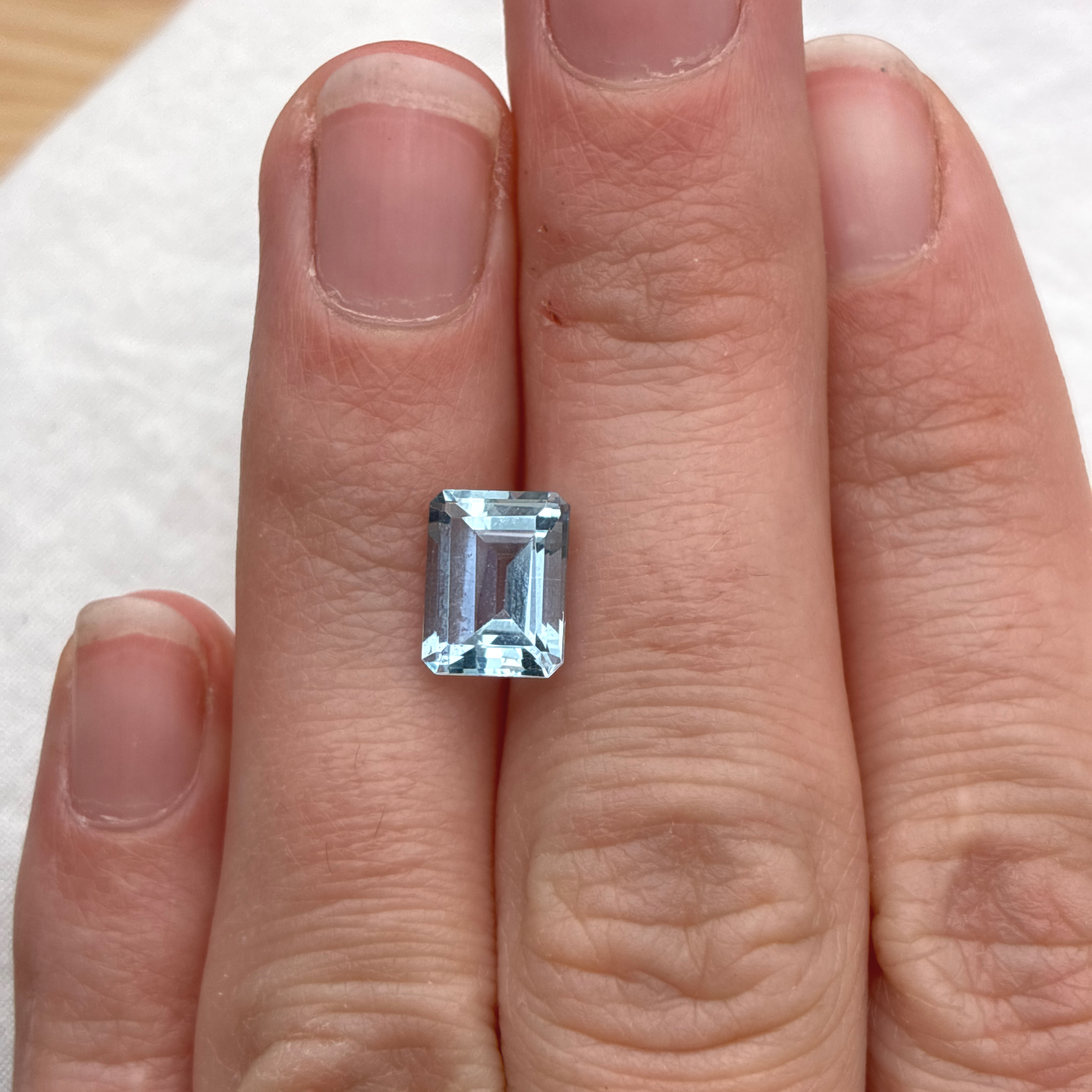 9x7mm Emerald Cut Aquamarine, 2.20ct Loose Gemstone