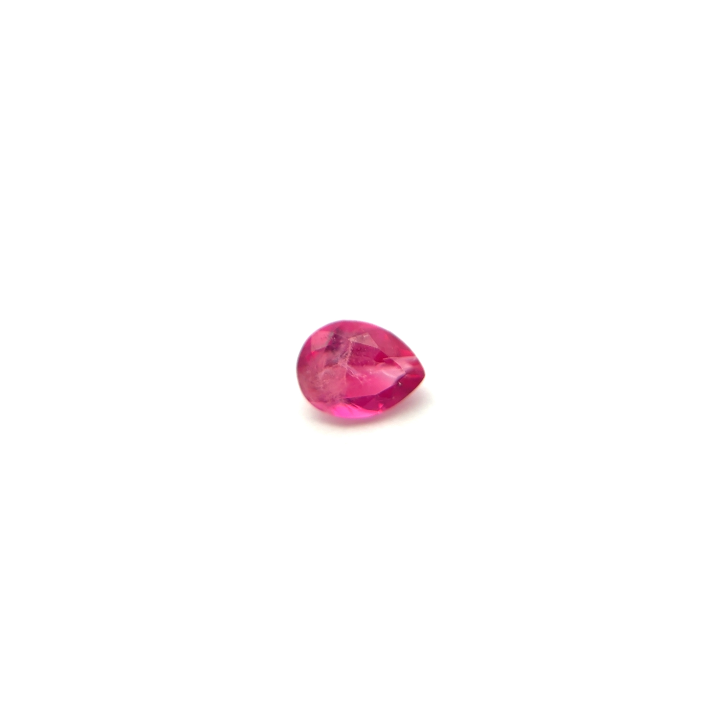 0.15 carat Red Beryl 4x3mm Pear Cut Natural Utah Bixbite