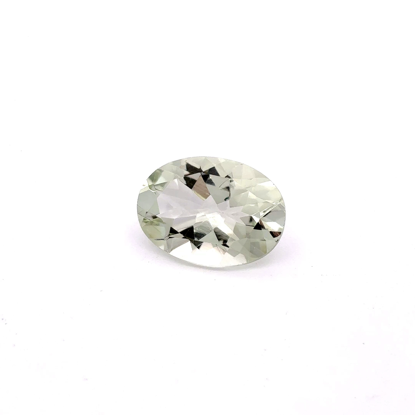 14x10mm Prasiolite 5 carat Oval Cut Green Quartz