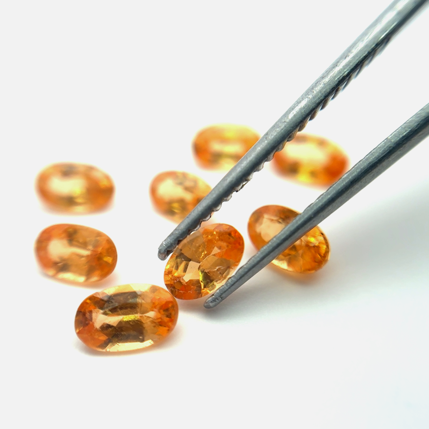 ONE 5x3mm Orange Spessartite Garnet Oval Cut