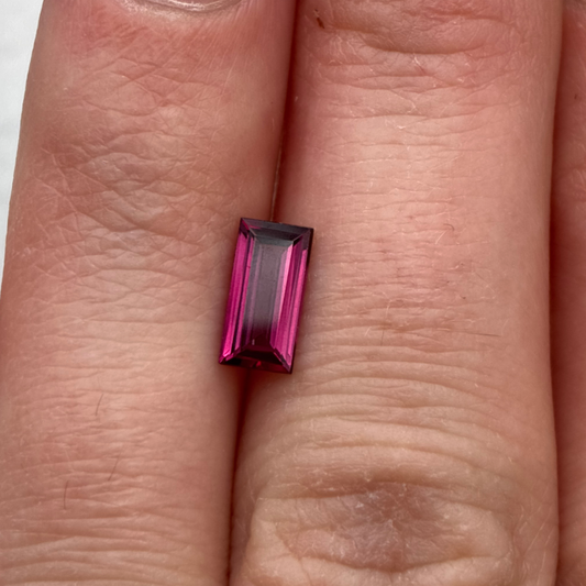 8x4mm Purple Rhodolite Garnet 1 Carat Baguette Cut