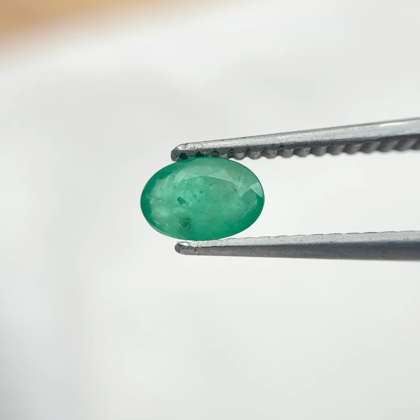 6x4mm Light Green Emerald, 0.42ct Loose Gemstone