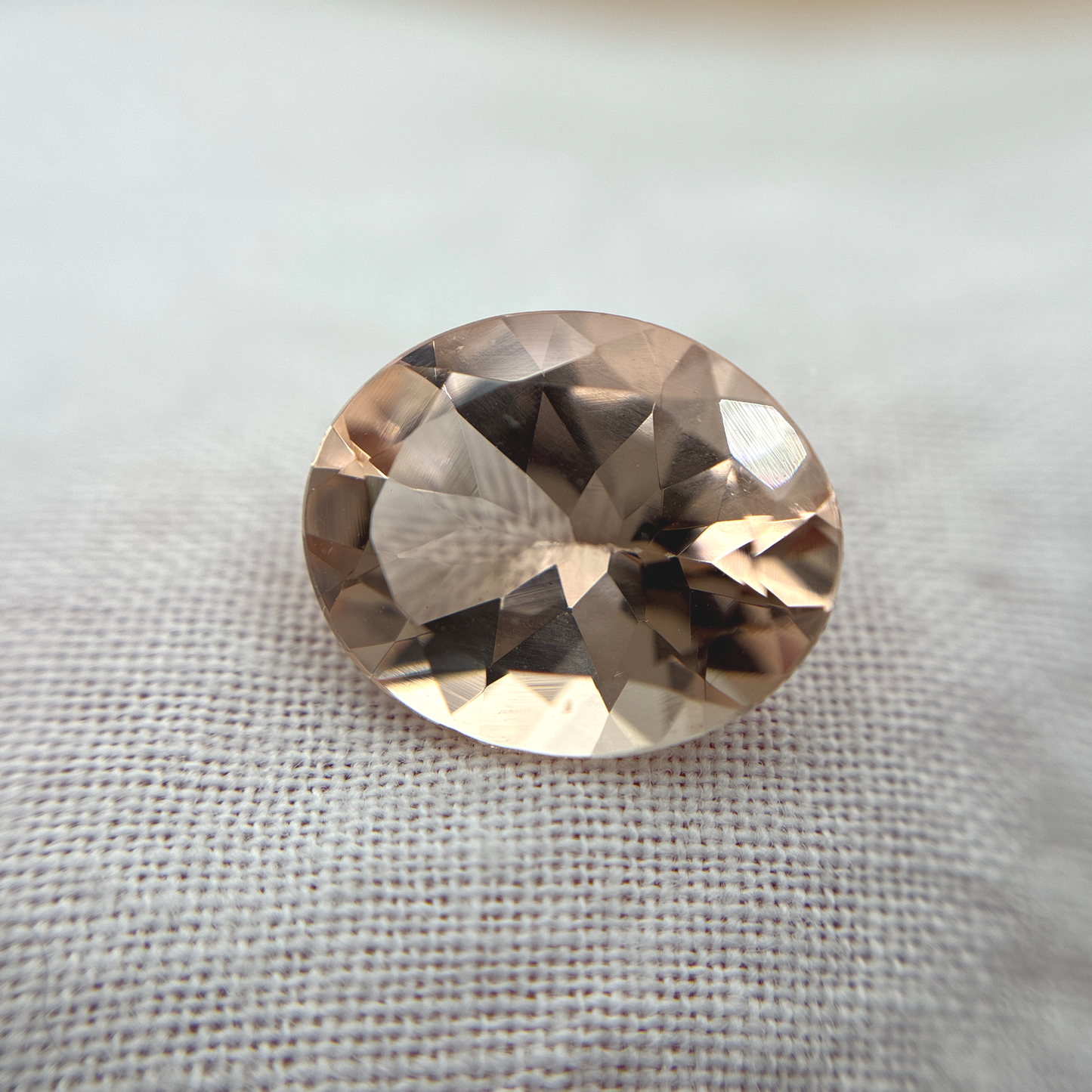 12x10mm Oval Morganite, 3.43 carats