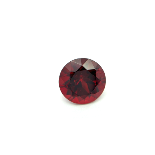 8mm Round Deep Red Garnet,2.56 carat