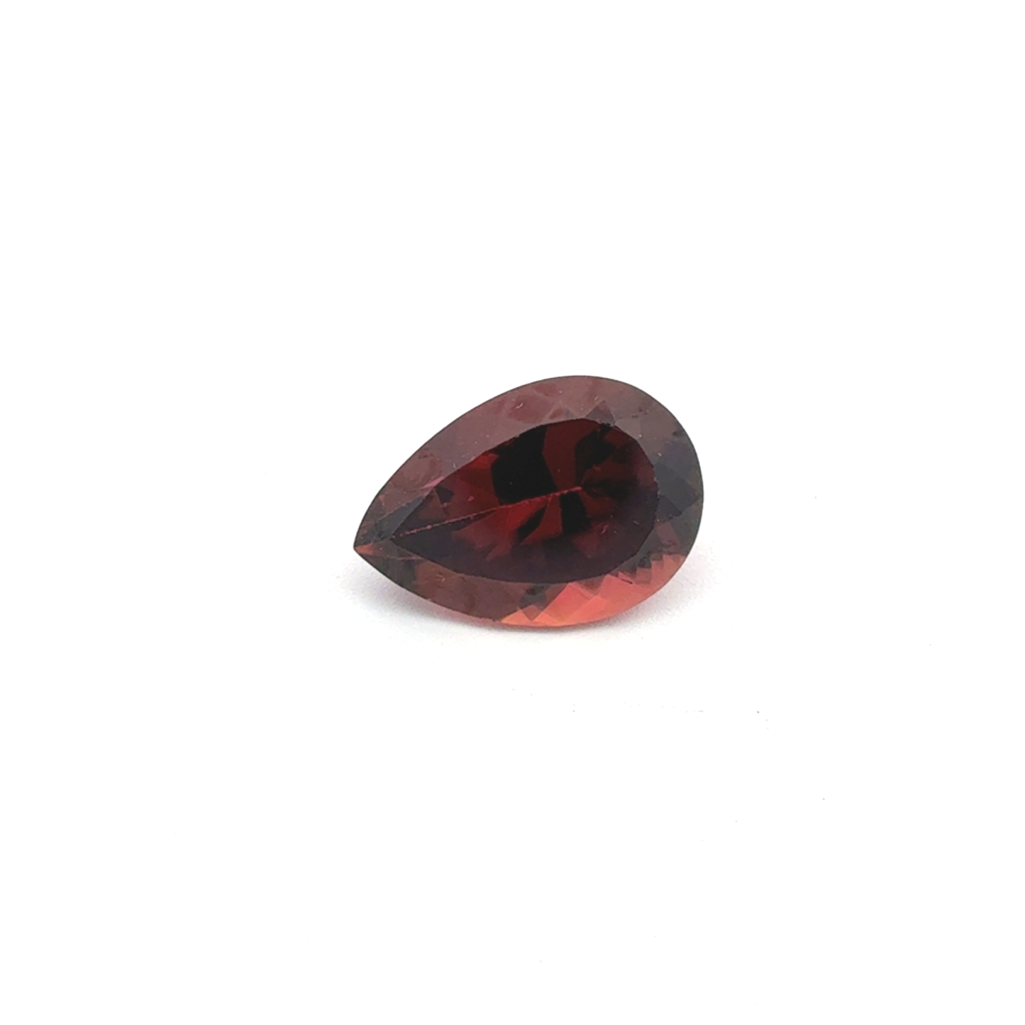 3.46ct Pear Cut Reddish Pink Tourmaline 12.2x8.4mm