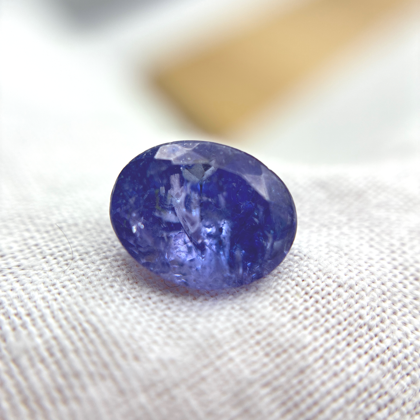 9x7mm Tanzanite, 2.67 carat, Stone with Inclusions