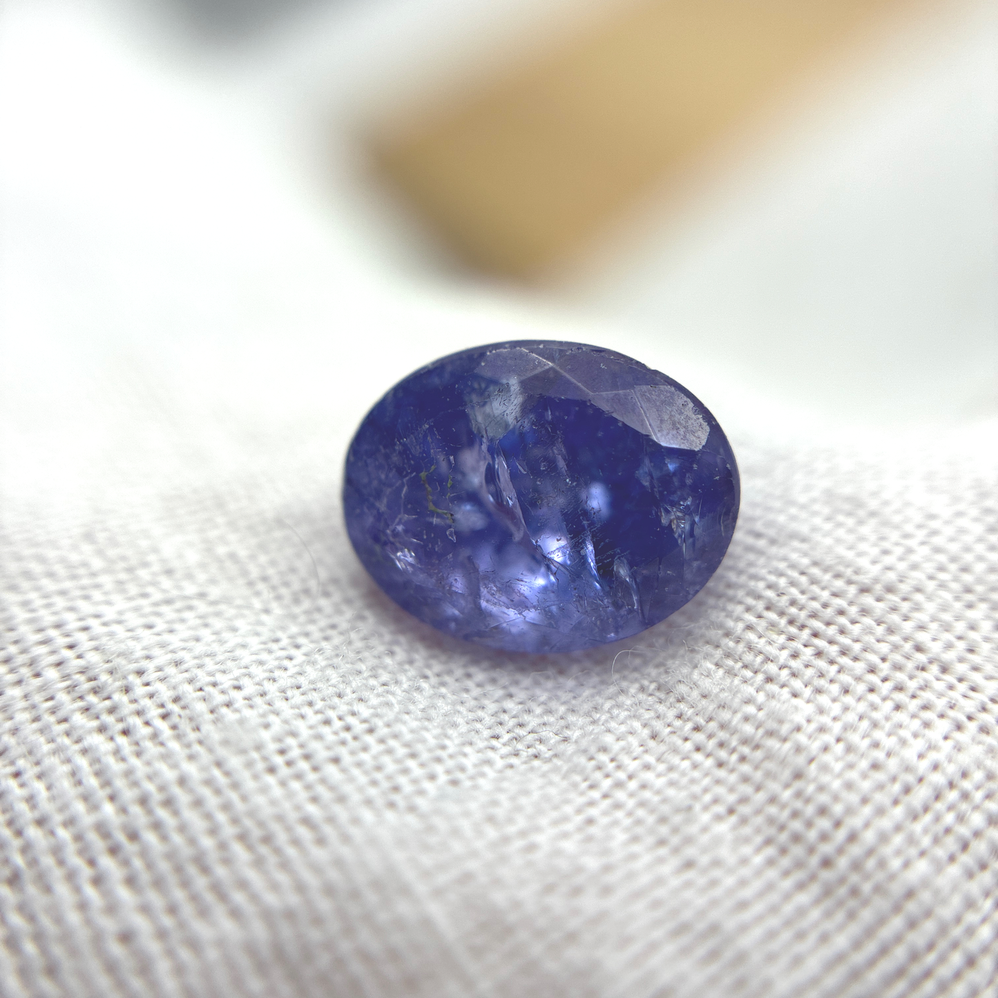 9x7mm Tanzanite, 2.67 carat, Stone with Inclusions