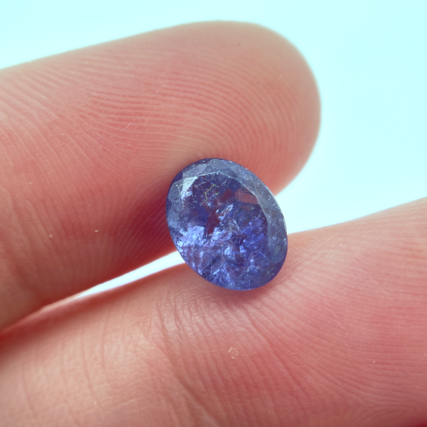 9x7mm Tanzanite, 2.67 carat, Stone with Inclusions