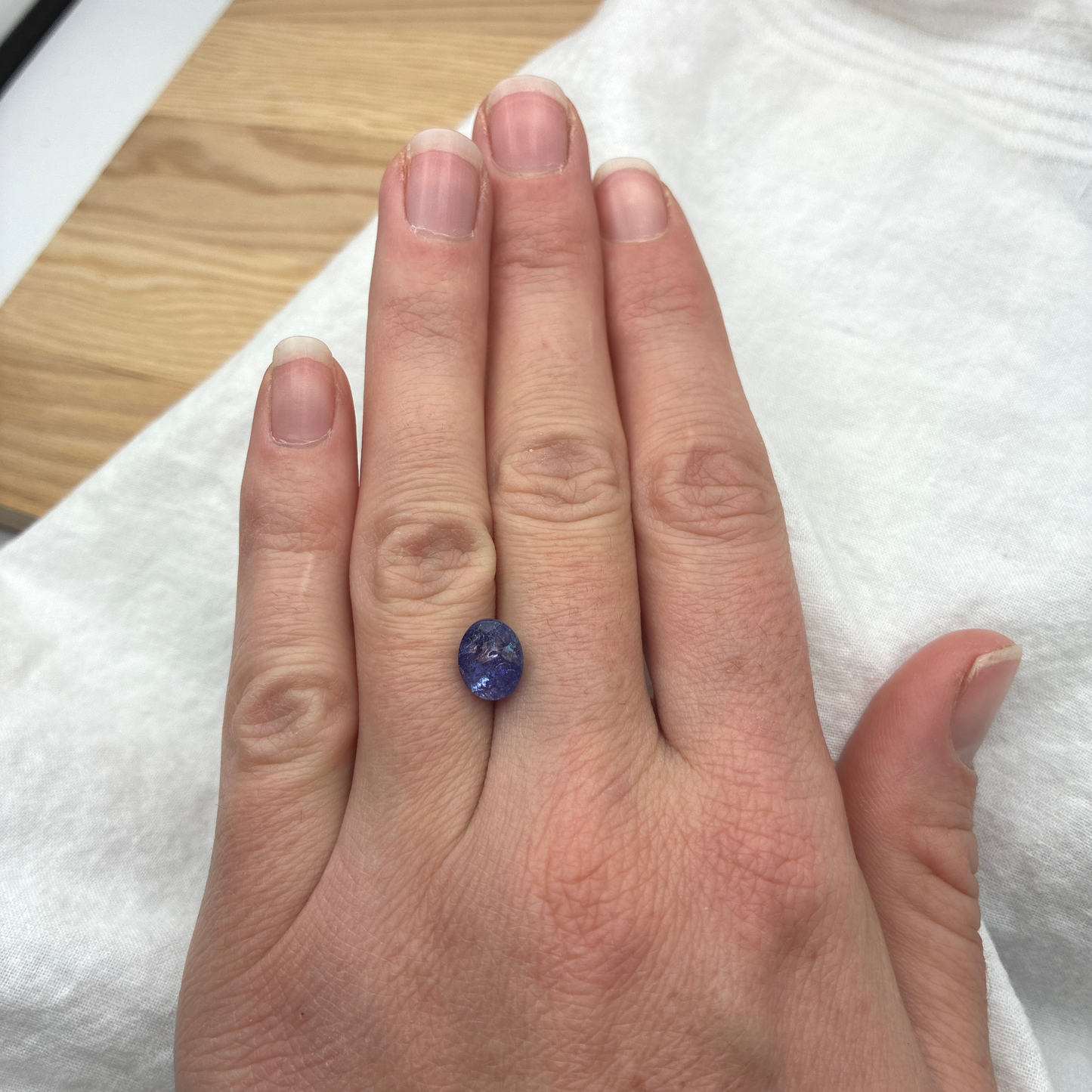 9x7mm Tanzanite, 2.67 carat, Stone with Inclusions