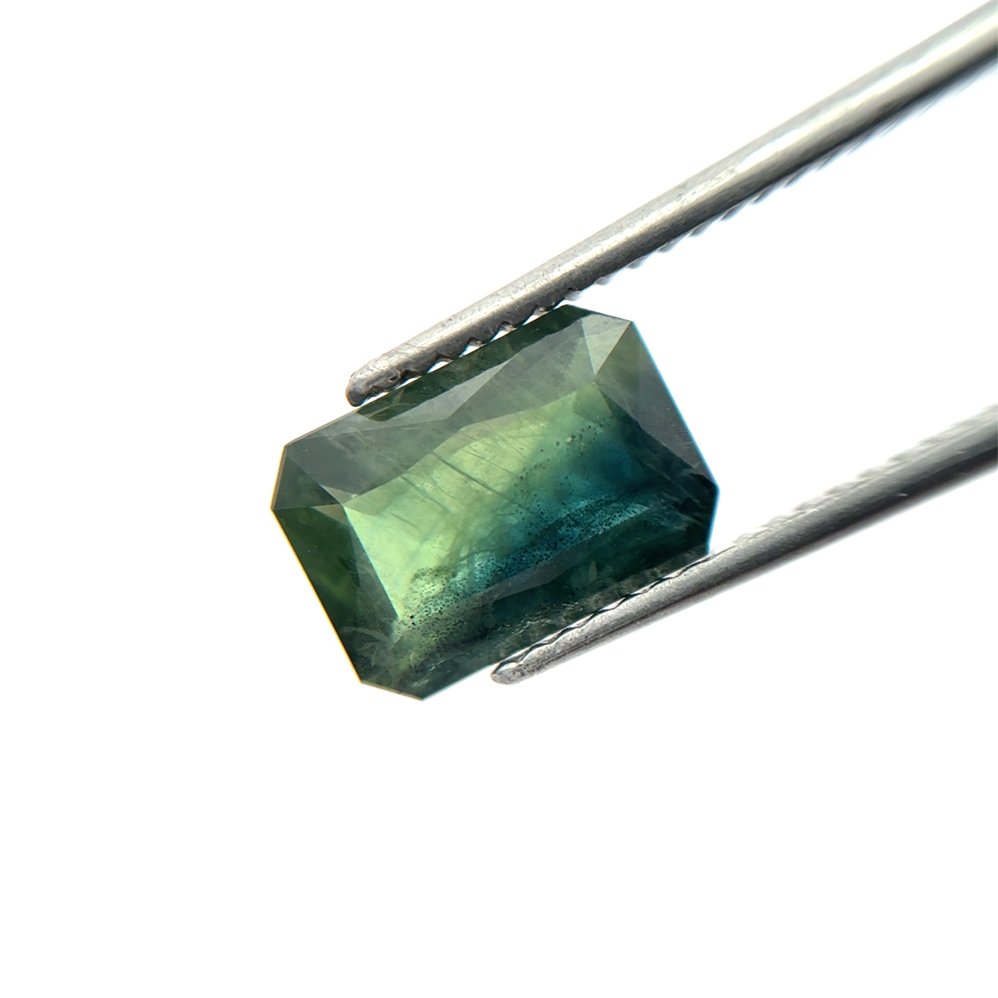 2 carat Sapphire 9.1x6.5mm Emerald Cut, BE Treated