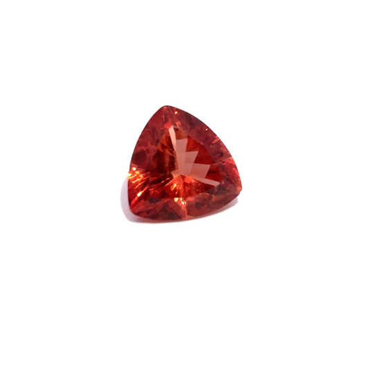 3.87 carat Orange Oregon Sunstone 10.75mm Trillion Cut