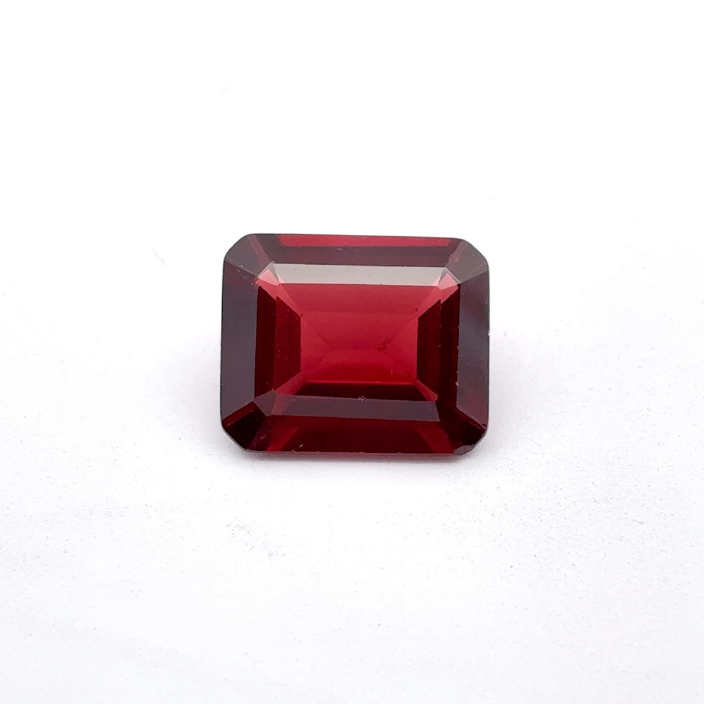 12x10mm Red Garnet 5.8 carat Emerald Cut