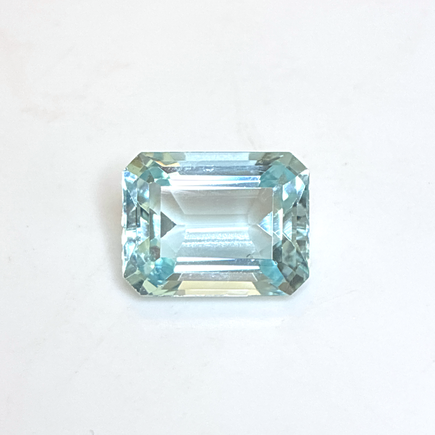 5.37 carat Aquamarine, 12.5x9.5mm Emerald cut