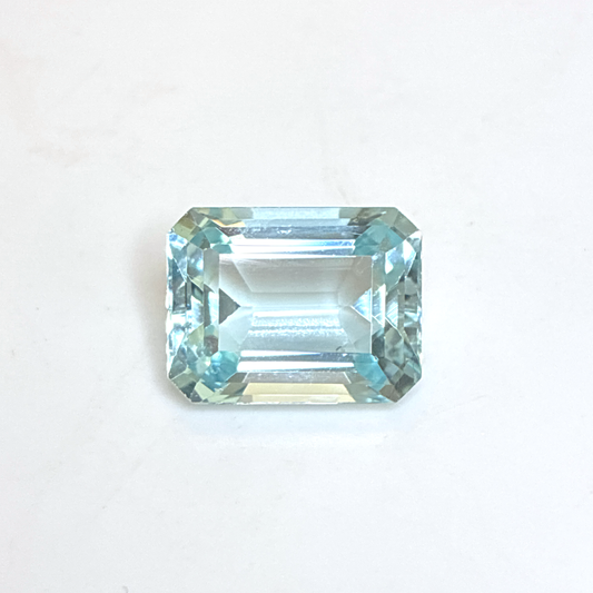 5.37 carat Aquamarine, 12.5x9.5mm Emerald cut