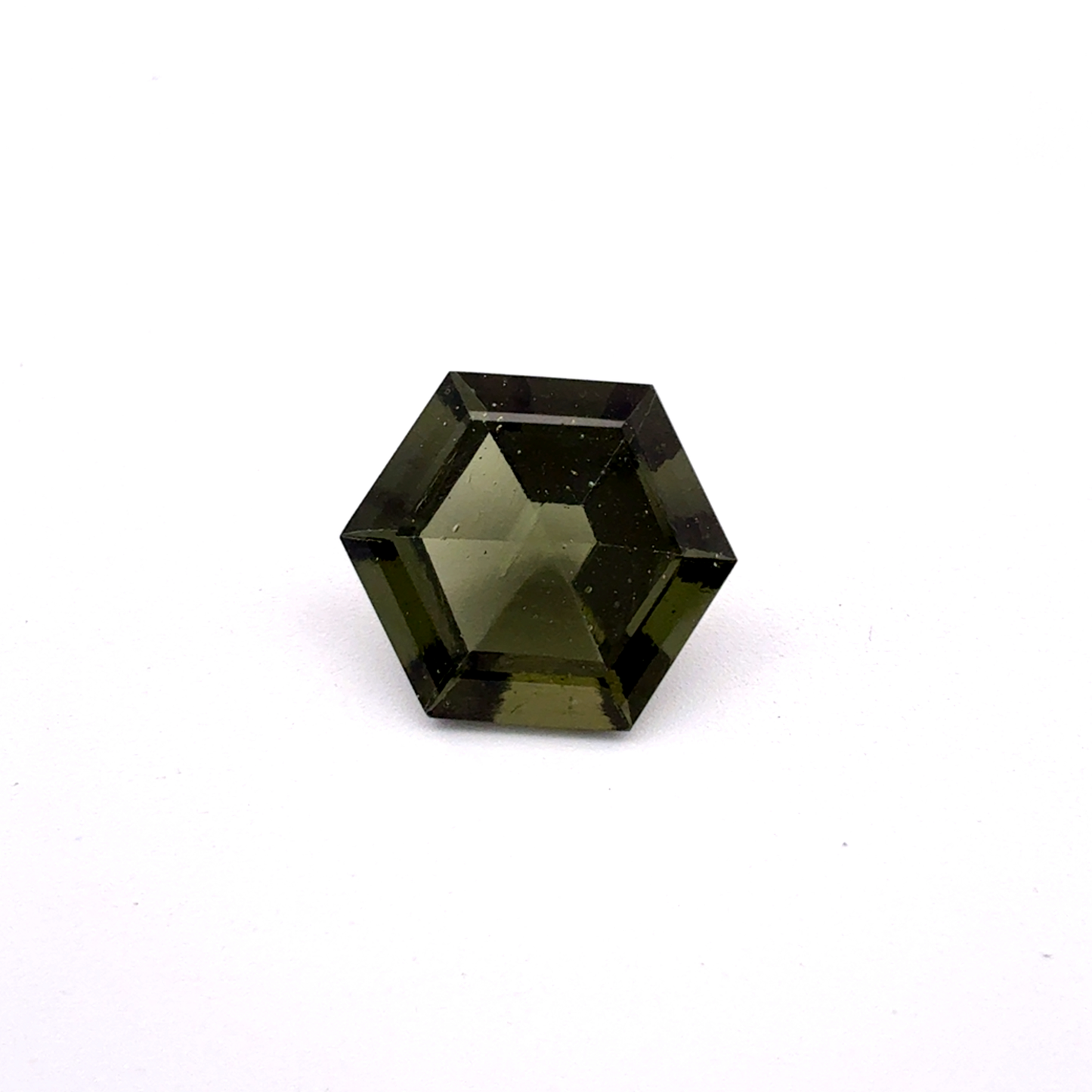 11mm Hexagon Moldavite, 3.79 carats