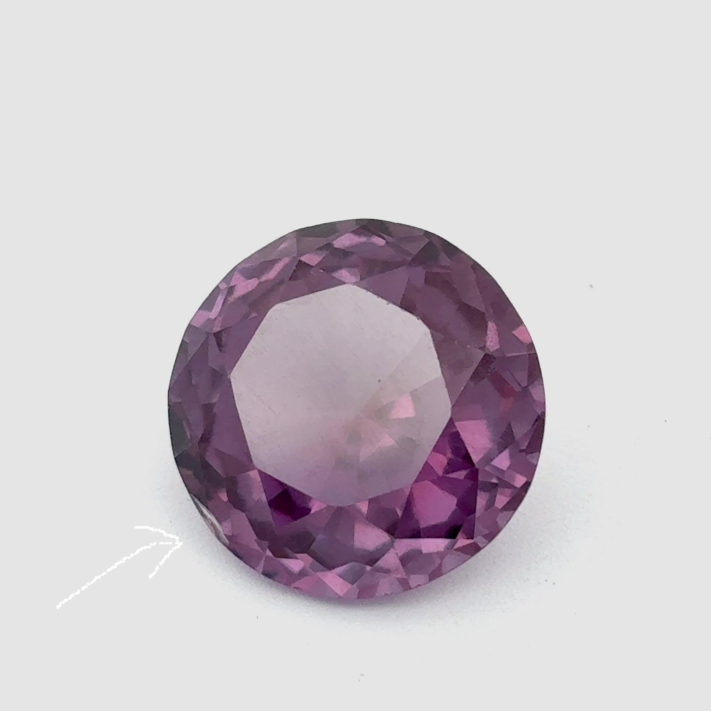 12mm Round Purple Lab Sapphire, 8.19 carat Color-Change