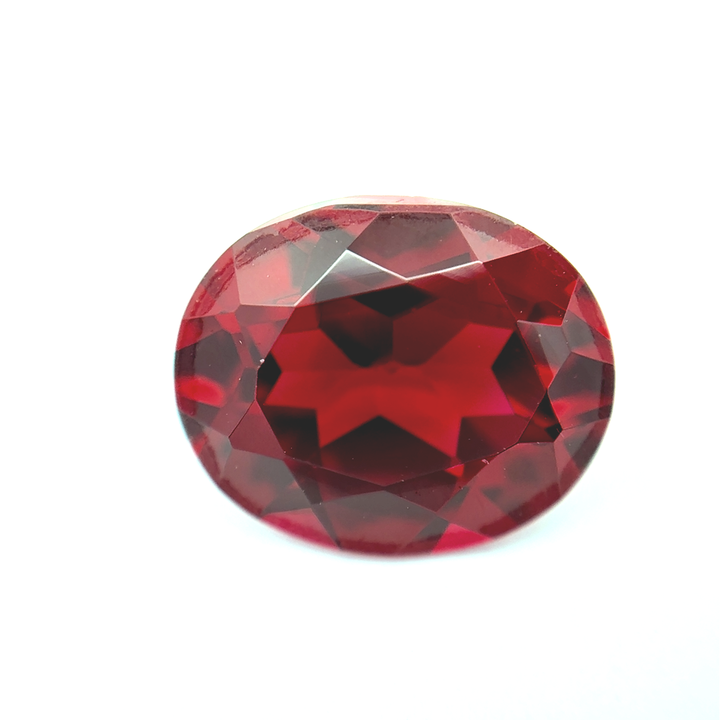 12x10mm Lab Created Ruby, Loose Gemstone