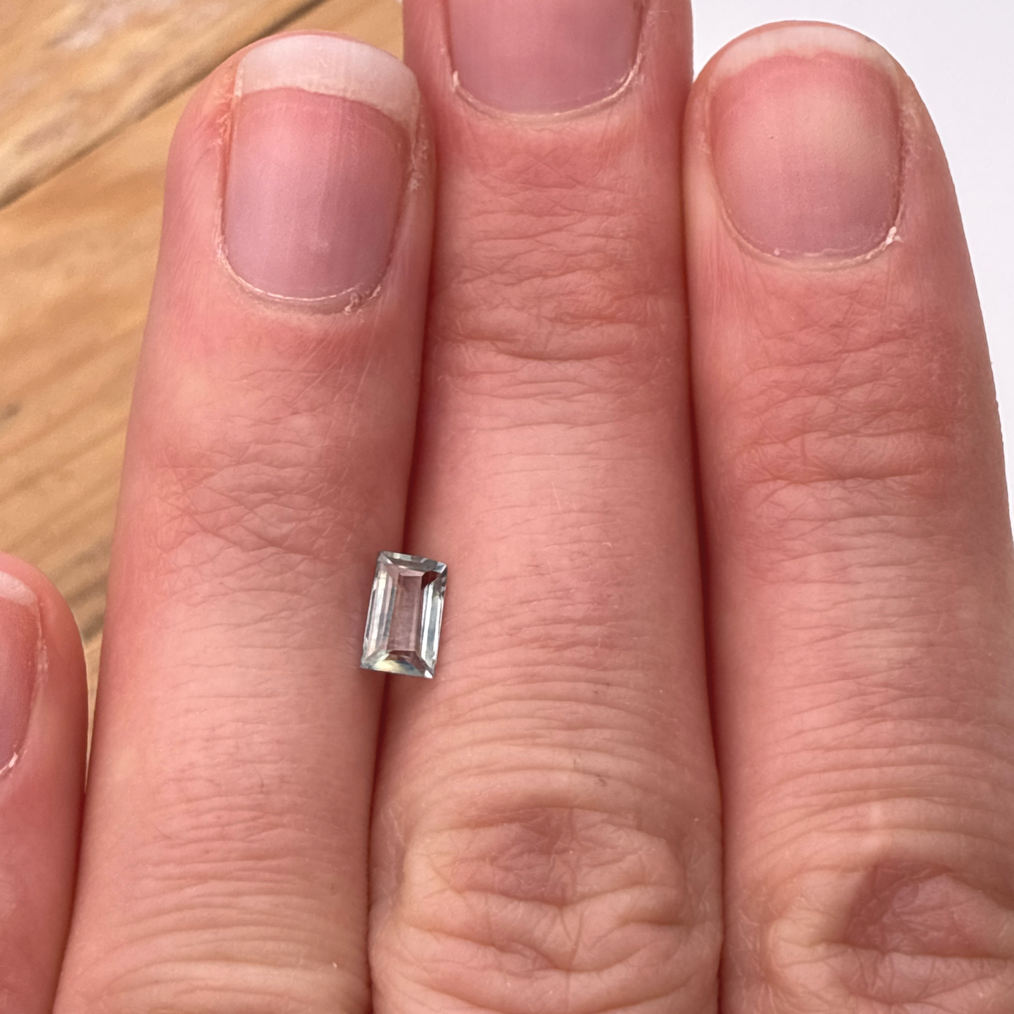 0.60 ct Light Greenish-Blue Sapphire, 0.60ct
