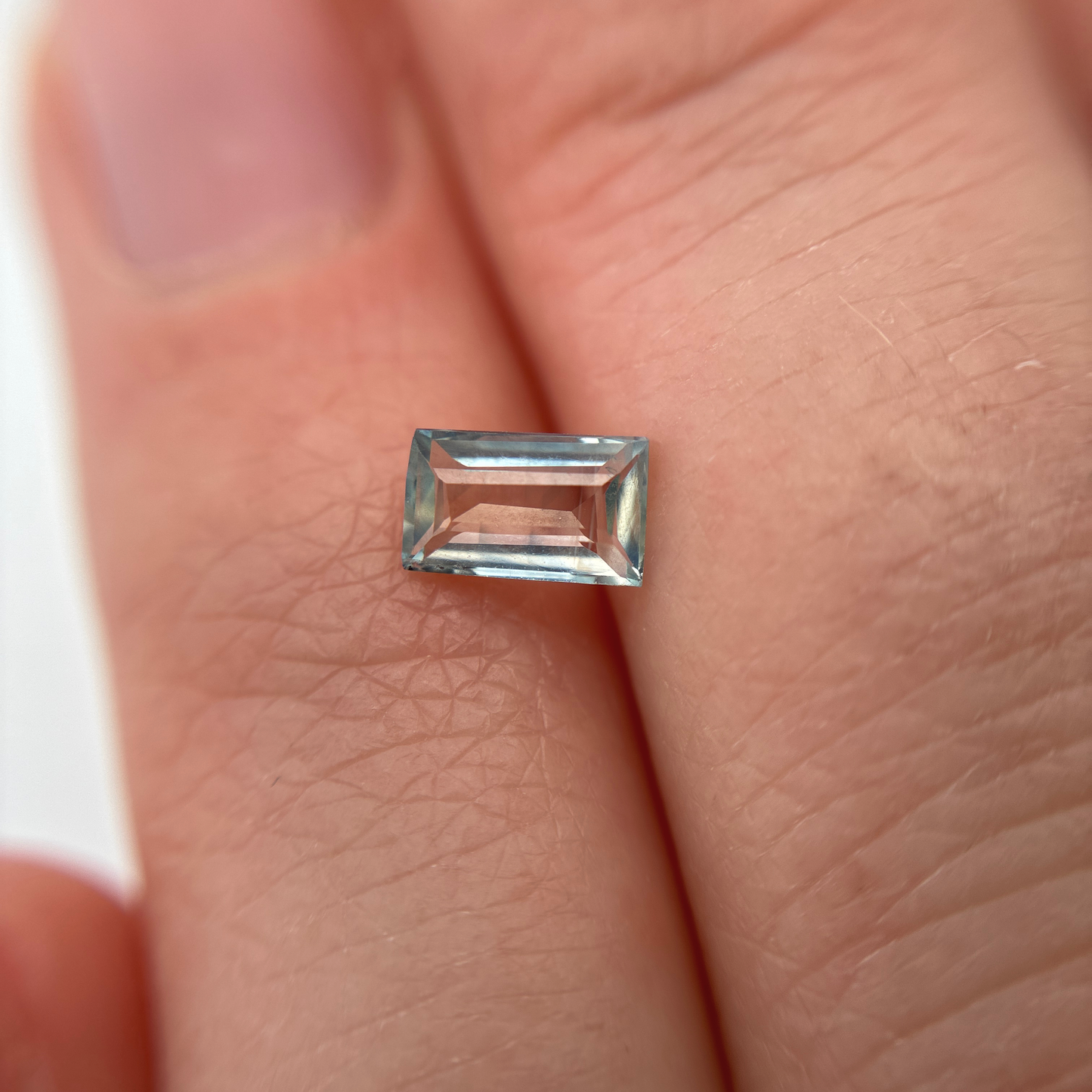0.60 ct Light Greenish-Blue Sapphire, 0.60ct