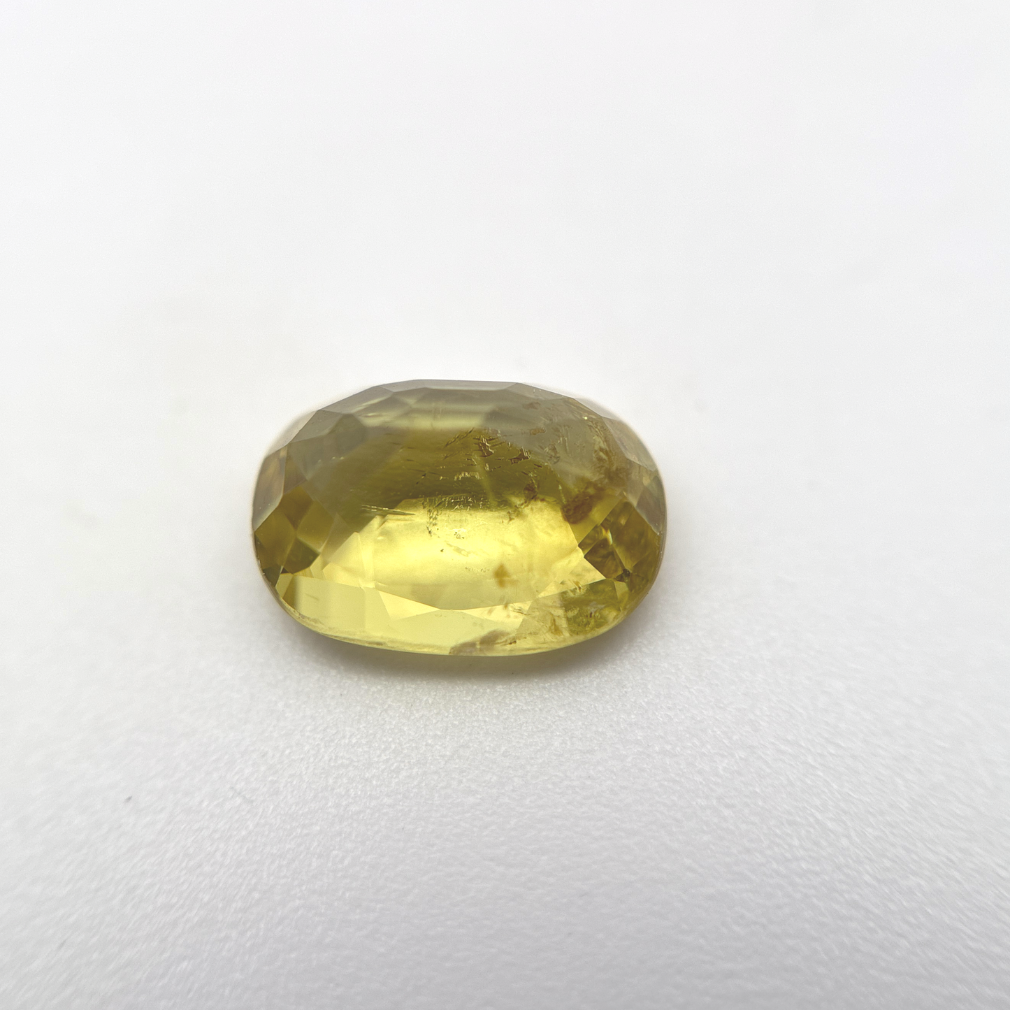1.36ct Greenish Yellow Grossular Garnet, 8x5.5mm