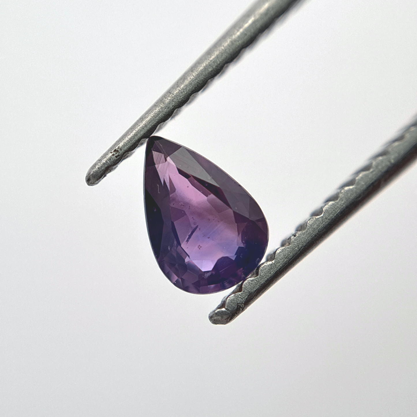 4x6mm Pear Purple Sapphire, 0.46 carat Natural Gem