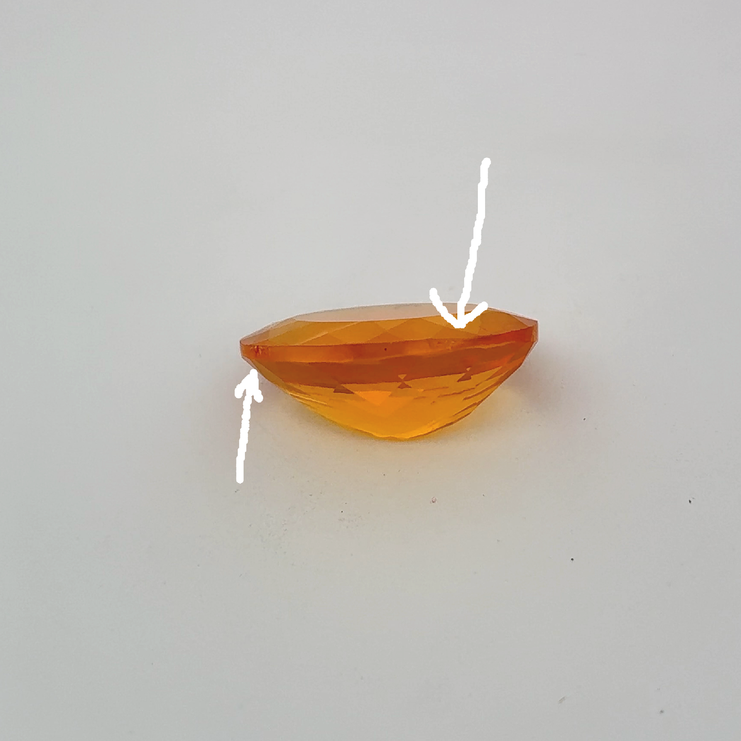16x12mm Orange Fire Opal, 5.30 carats