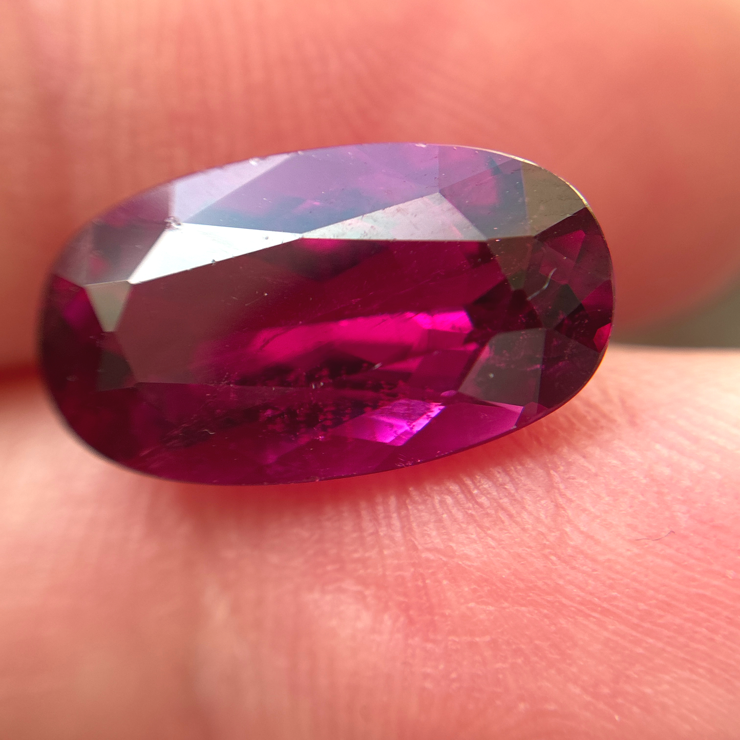 5.56 carat Rubellite Tourmaline 15.5x9mm