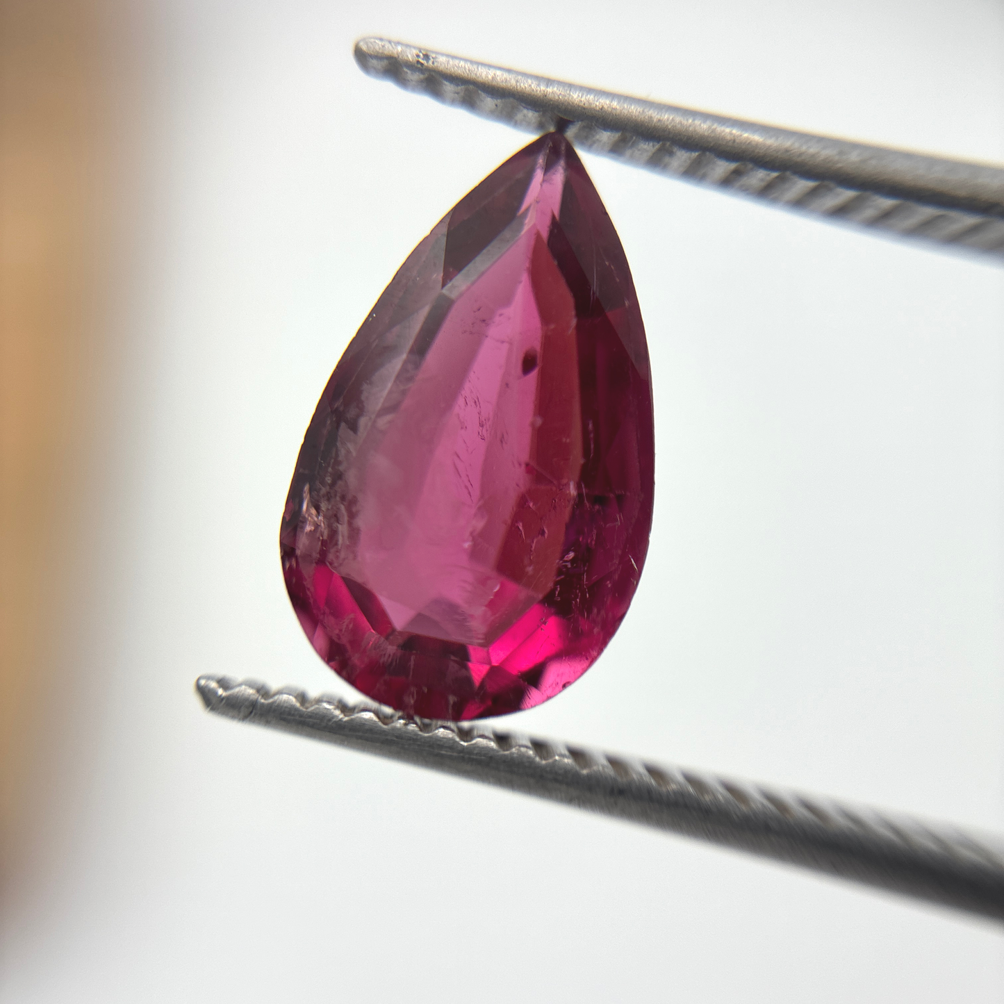 12x7.5mm Pear-Cut Rubellite Tourmaline, 2.47 carats