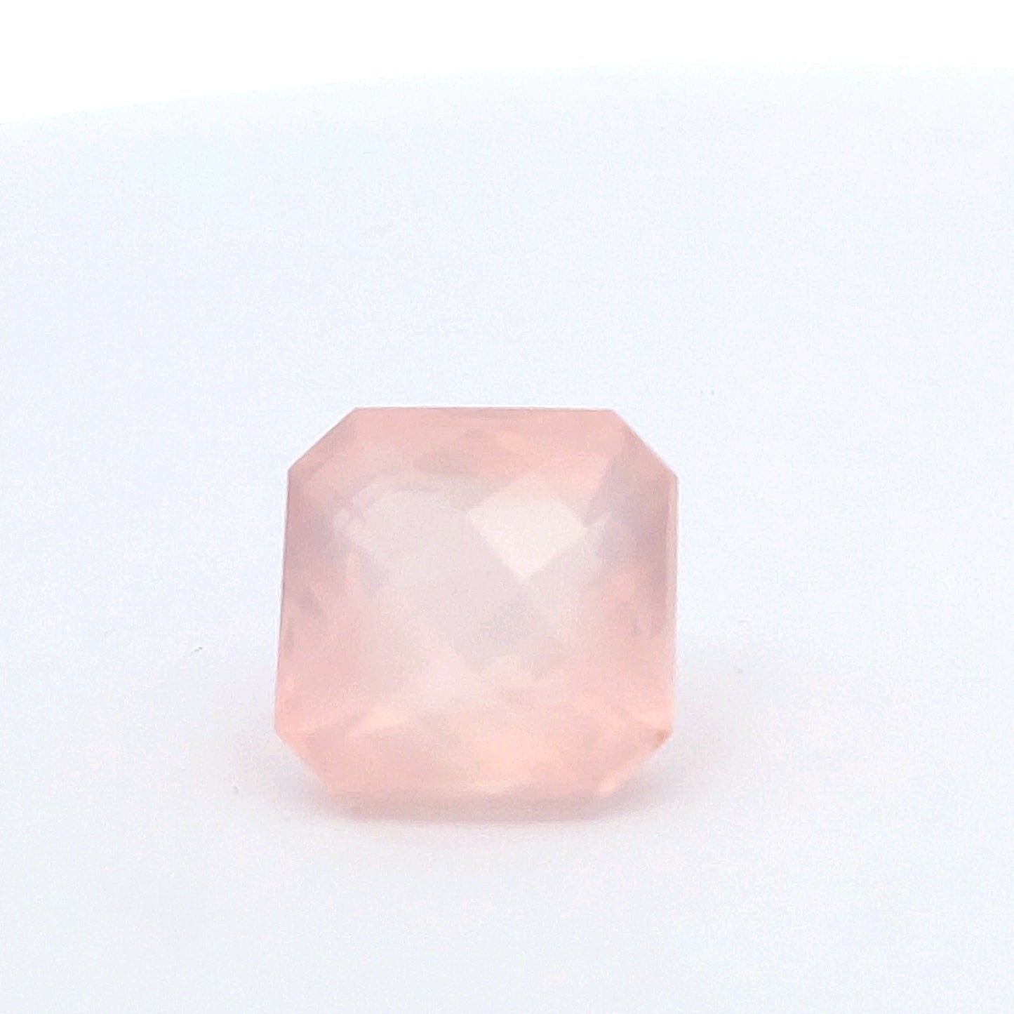 31 carat Rose Quartz 18 mm Square cut Gemstone