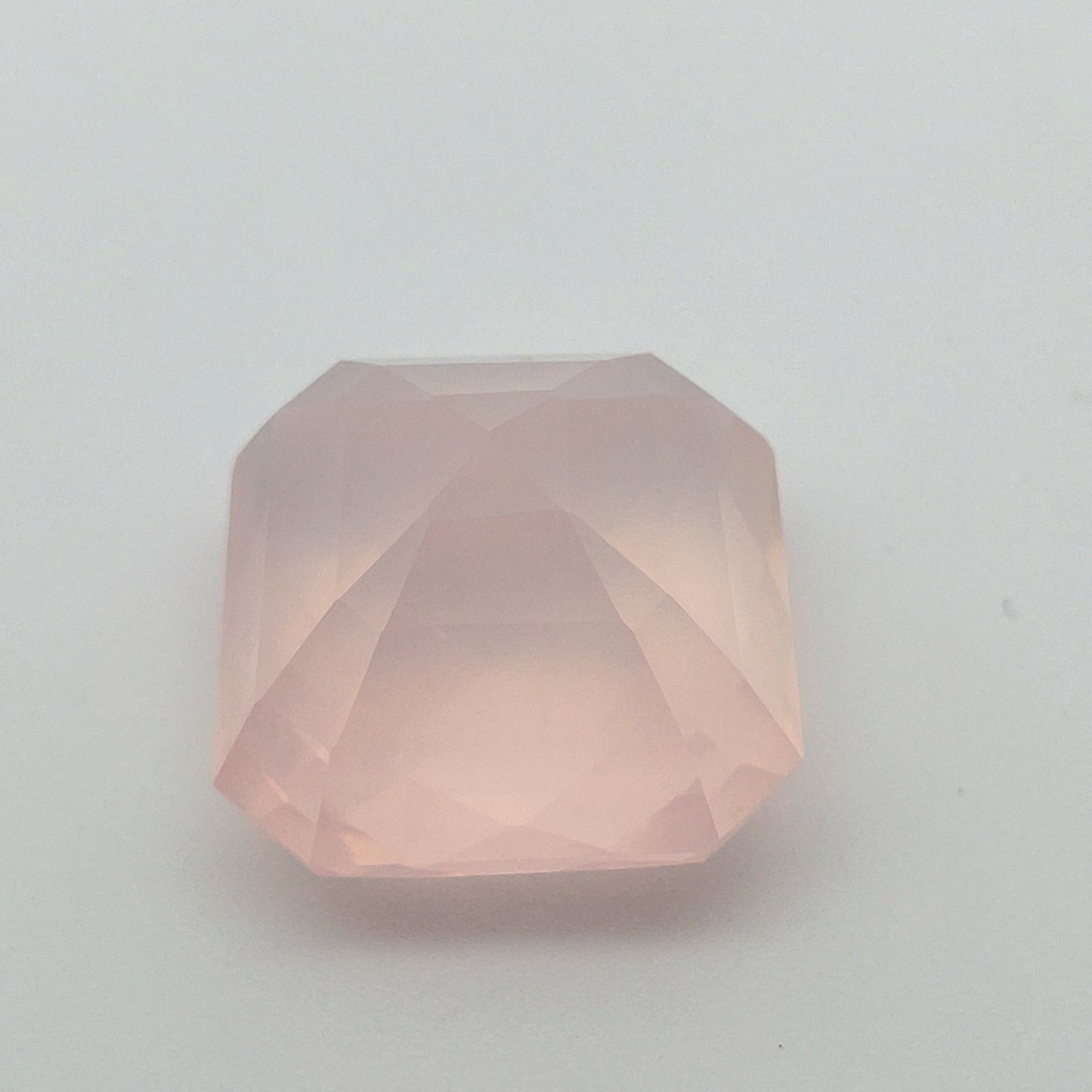 31 carat Rose Quartz 18 mm Square cut Gemstone