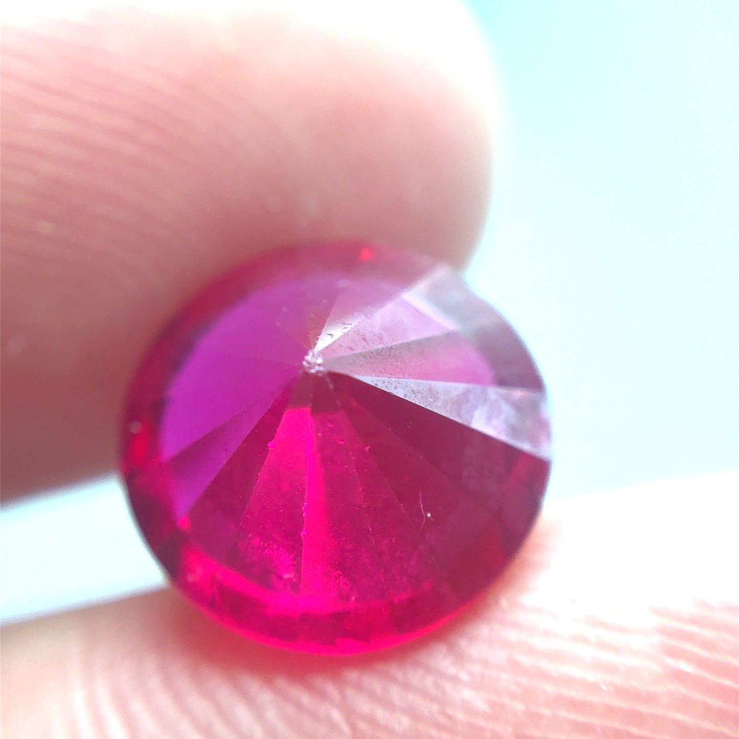 10mm Round Lab Grown Ruby