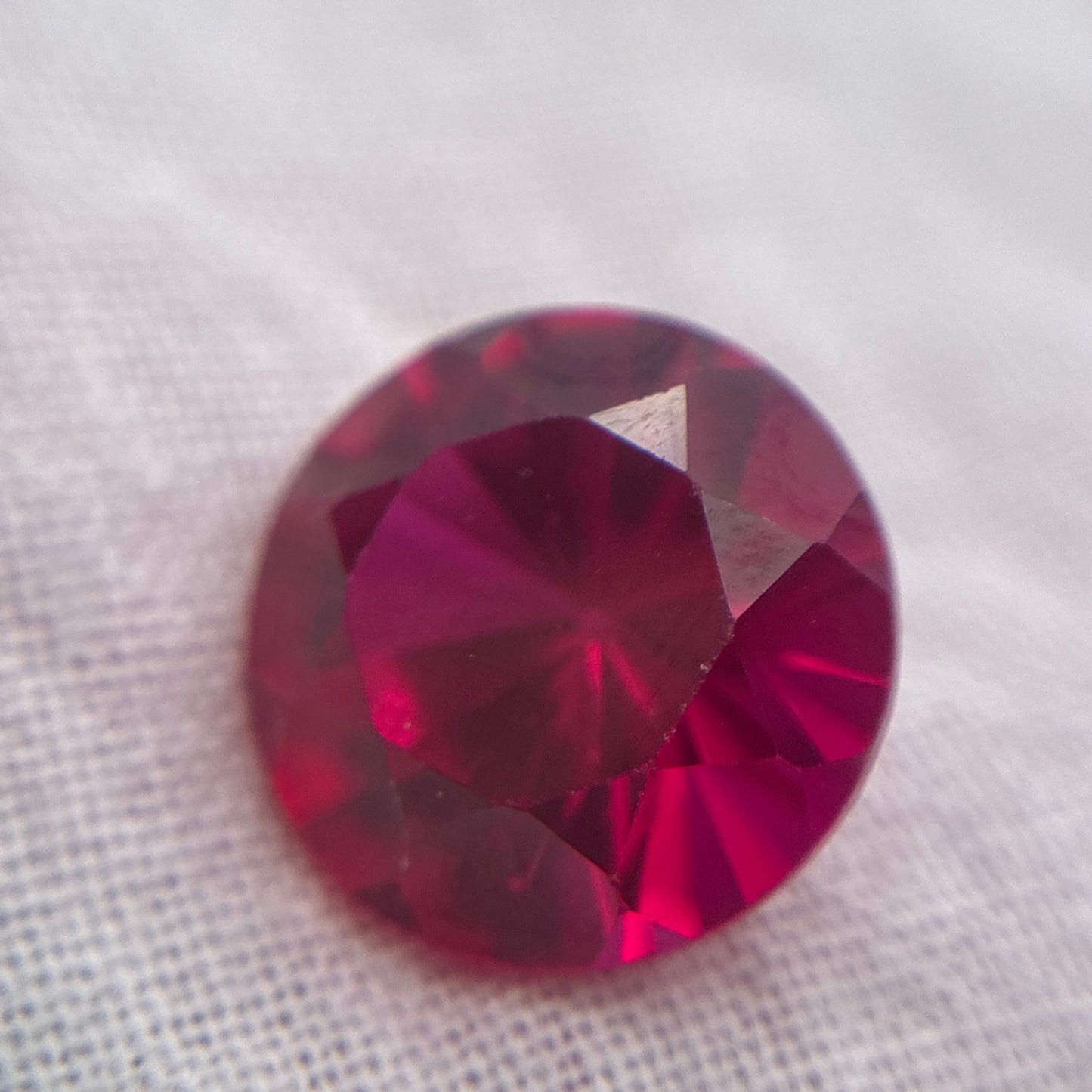 10mm Round Lab Grown Ruby