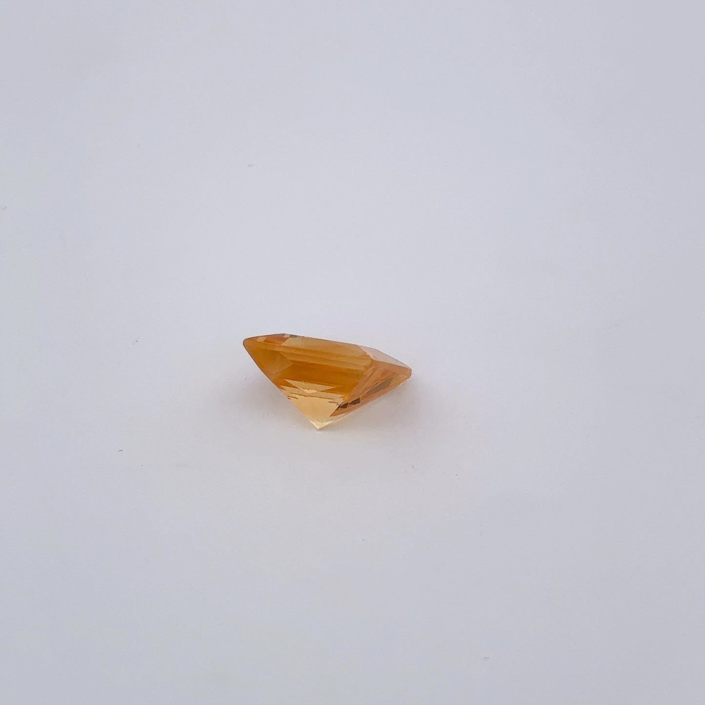 5.50ct Natural Citrine Princess Cut 11mm Square Gemstone